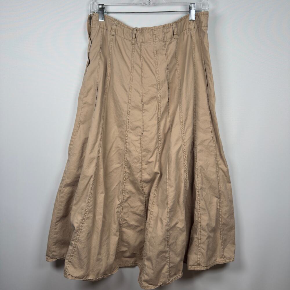 Vintage Faded Glory Women's A-line Skirt Tan Streetwear Size 14 - Picture 2 of 6